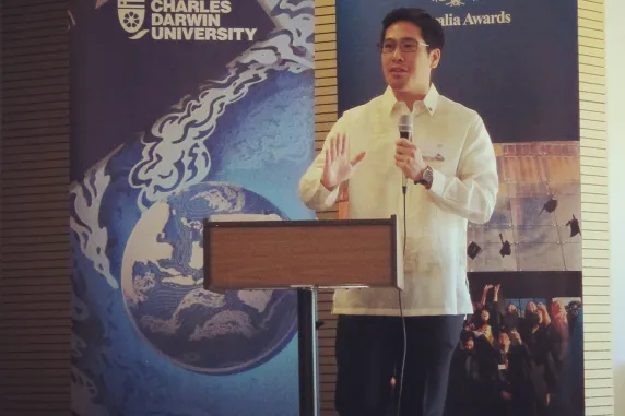 Angelo presenting